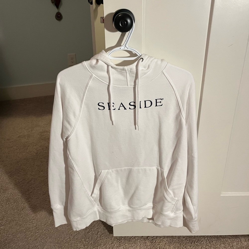 WHITE SEASIDE CHAMPION HOODIE
